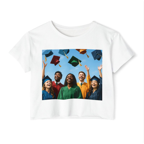 Cap Toss Celebration - Women's Festival Crop Top