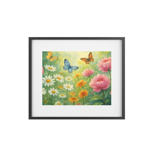 Serene Garden Escape - Framed Posters, Matte