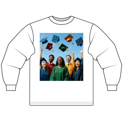 Cap Toss Celebration - Unisex Long Sleeve T-Shirt