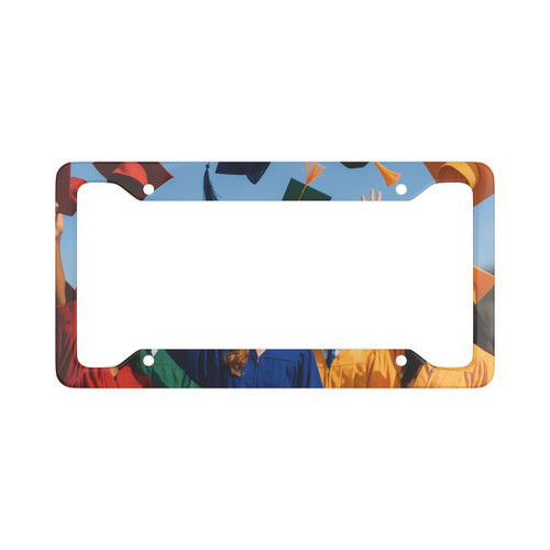 Cap Toss Celebration - License Plate Frame