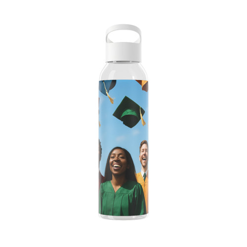 Cap Toss Celebration - Sky Water Bottle