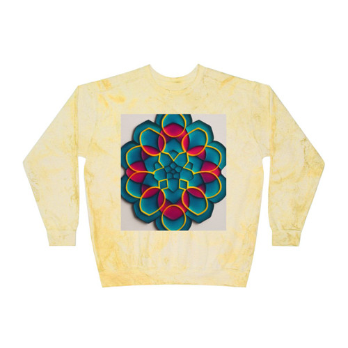 Kaleidoscope Harmony - Unisex Color Blast Crewneck Sweatshirt Kaleidoscope Harmony - Unisex Color Blast Crewneck Sweatshirt
