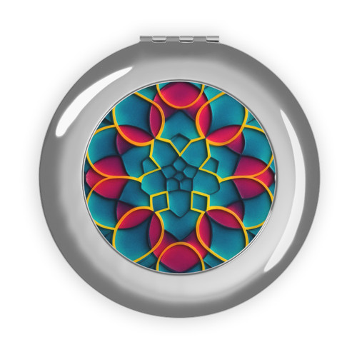 Kaleidoscope Harmony - Compact Travel Mirror