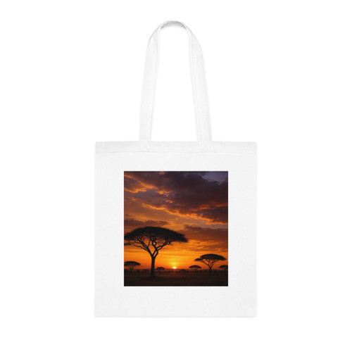 Savanna Sunset Harmony - Cotton Tote Savanna Sunset Harmony - Cotton Tote