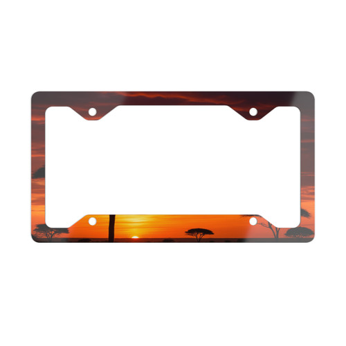 Savanna Sunset Harmony - Metal License Plate Frame