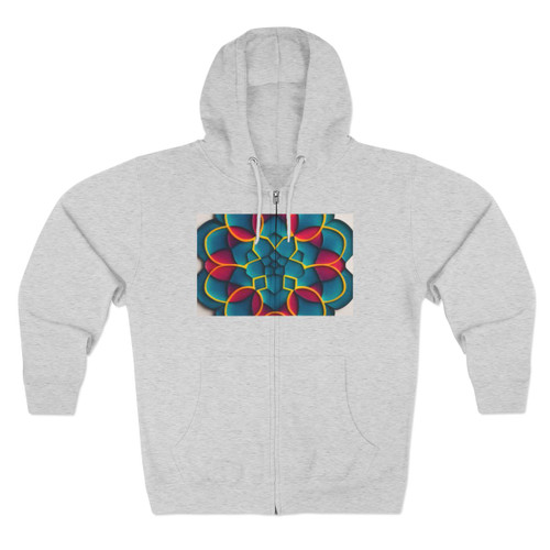 Kaleidoscope Harmony - Unisex Zip Hoodie Kaleidoscope Harmony - Unisex Zip Hoodie