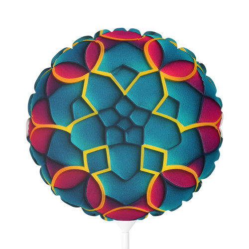 Kaleidoscope Harmony - Balloon (Round and Heart-shaped), 11"