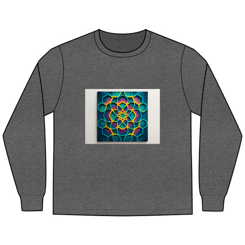 Kaleidoscope Harmony - Men's Long Sleeve Tee Kaleidoscope Harmony - Men's Long Sleeve Tee