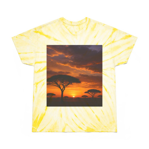 Savanna Sunset Harmony - Tie-Dye Tee, Cyclone Savanna Sunset Harmony - Tie-Dye Tee, Cyclone