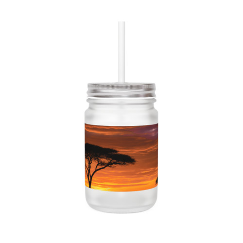 Savanna Sunset Harmony - Mason Jar