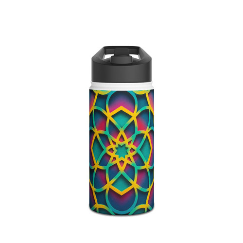 Kaleidoscope Harmony - Stainless Steel Water Bottle, Standard Lid