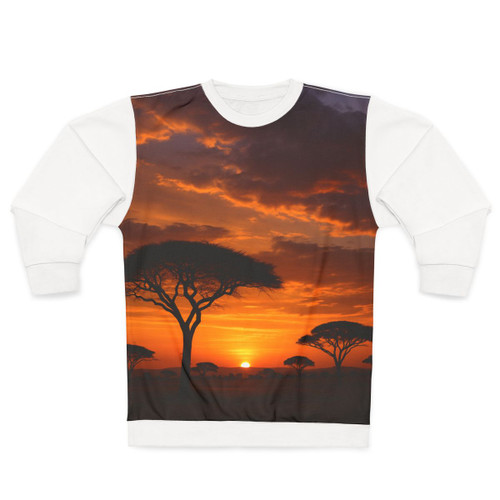 Savanna Sunset Harmony - Unisex Sweatshirt (AOP) Savanna Sunset Harmony - Unisex Sweatshirt (AOP)