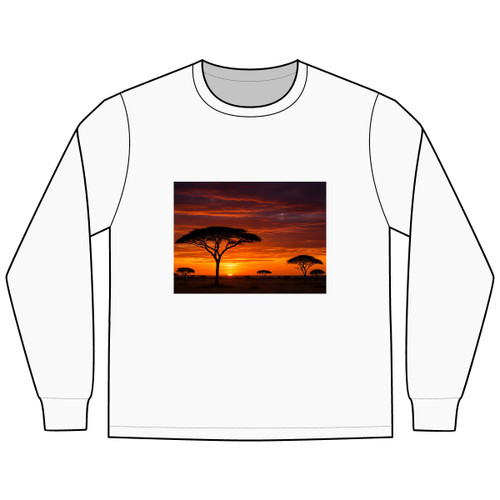 Savanna Sunset Harmony - Men's Long Sleeve Tee Savanna Sunset Harmony - Men's Long Sleeve Tee