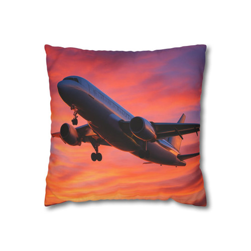 Skyward Bound - Square Poly Canvas Pillowcase