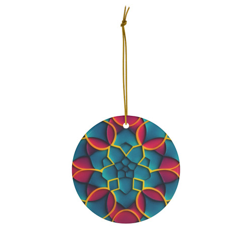 Kaleidoscope Harmony - Ceramic Ornament, 1-Pack