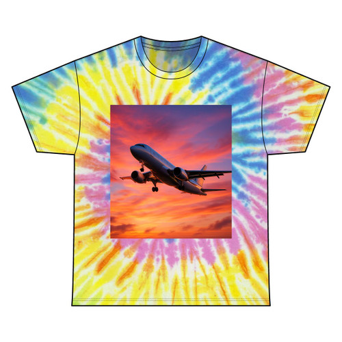Skyward Bound - Unisex Tie Dye Cotton Tee Skyward Bound - Unisex Tie Dye Cotton Tee
