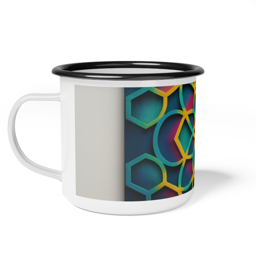 Kaleidoscope Harmony - Enamel Camp Cup