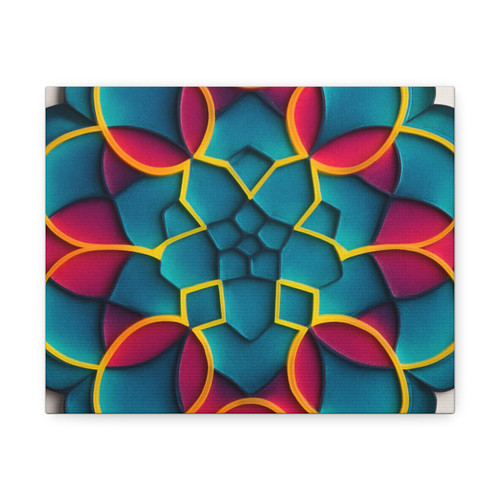 Kaleidoscope Harmony - Stretched Canvas