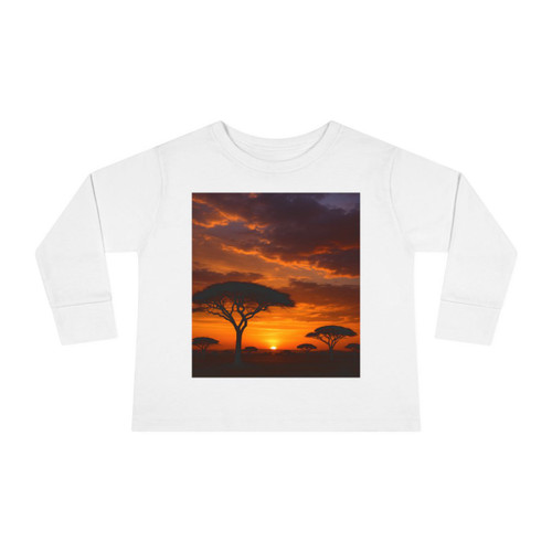 Savanna Sunset Harmony - Toddler Long Sleeve Tee Savanna Sunset Harmony - Toddler Long Sleeve Tee