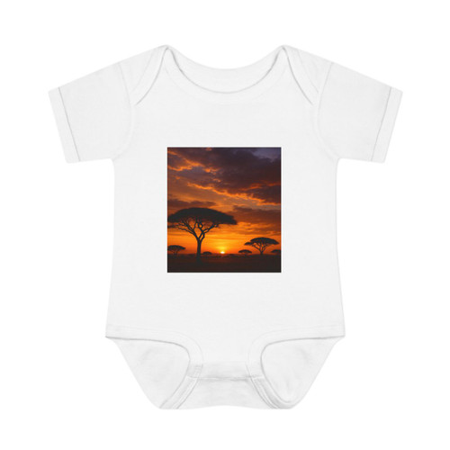 Savanna Sunset Harmony - Infant Baby Rib Bodysuit Savanna Sunset Harmony - Infant Baby Rib Bodysuit
