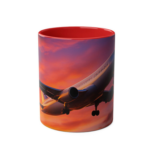 Skyward Bound - Two-Tone Coffee Mugs, 11oz