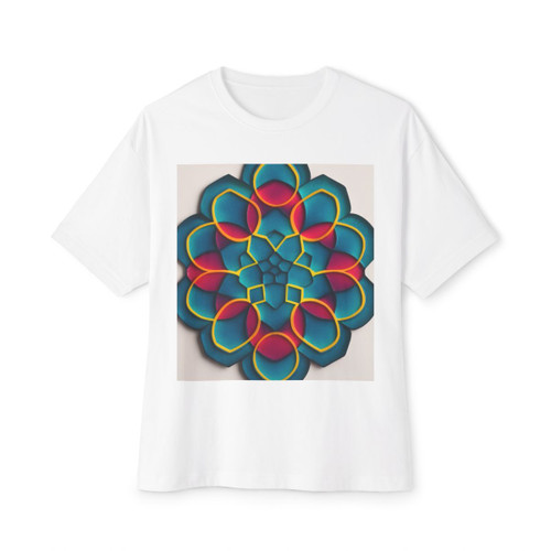 Kaleidoscope Harmony - Unisex Oversized Boxy Tee
