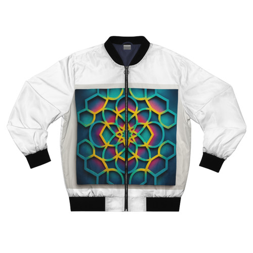Kaleidoscope Harmony - Men's Bomber Jacket (AOP) Kaleidoscope Harmony - Men's Bomber Jacket (AOP)