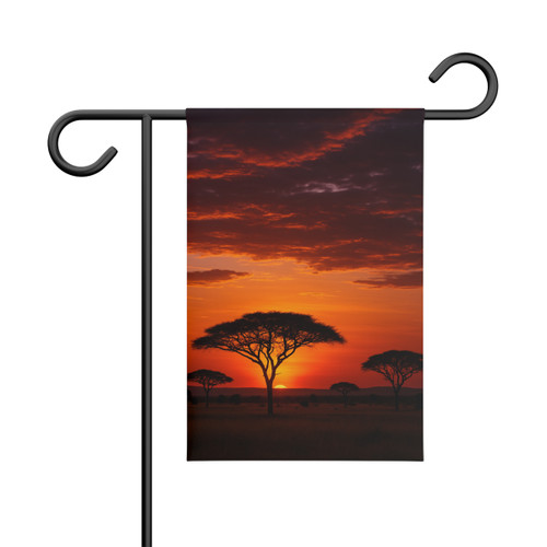 Savanna Sunset Harmony - Garden Banner