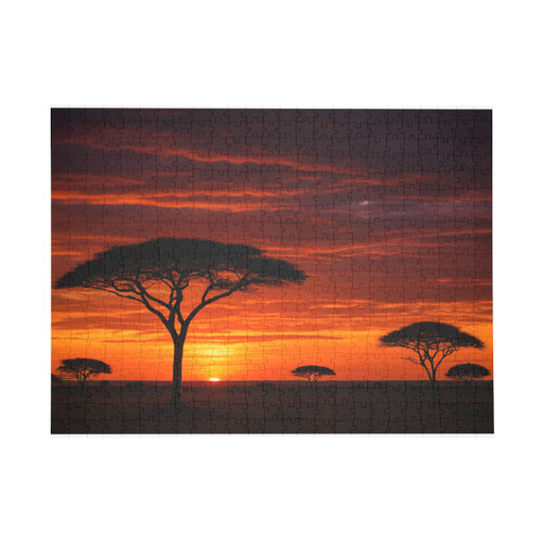 Savanna Sunset Harmony - Puzzle (96, 252, 500, 1000-Piece)