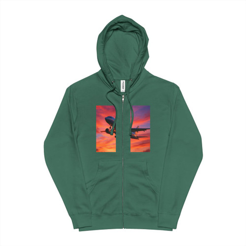 Skyward Bound - Unisex Fleece Zip Up Hoodie Skyward Bound - Unisex Fleece Zip Up Hoodie