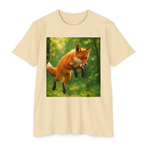 Whimsical Fox Tails - Unisex CVC Jersey T-shirt Whimsical Fox Tails - Unisex CVC Jersey T-shirt