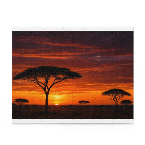 Savanna Sunset Harmony - Puzzle (120, 252, 500-Piece)