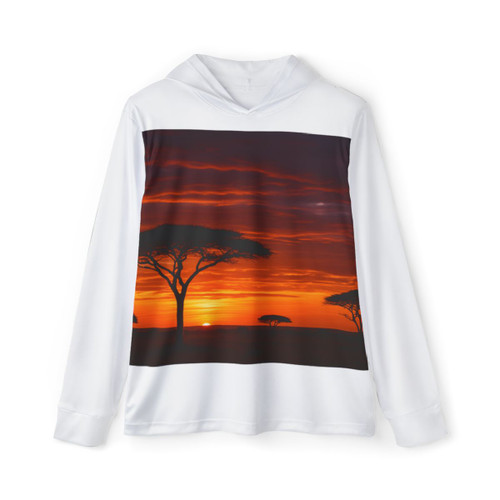 Savanna Sunset Harmony - Men's Sports Warmup Hoodie (AOP)