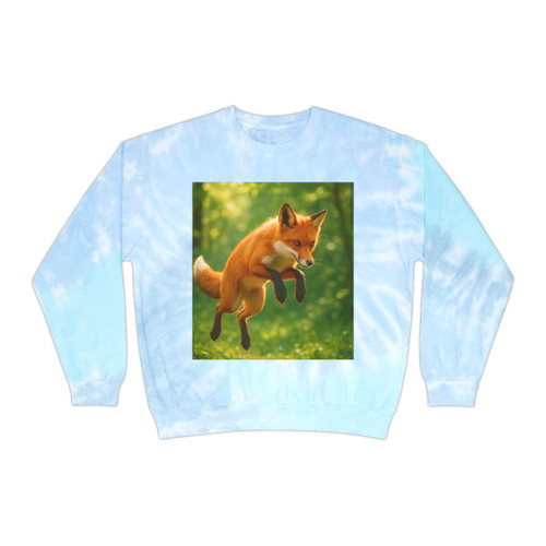 Whimsical Fox Tails - Unisex Tie-Dye Sweatshirt Whimsical Fox Tails - Unisex Tie-Dye Sweatshirt