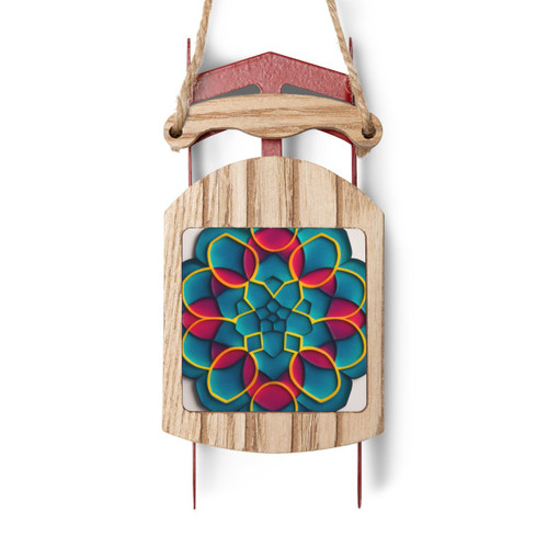Kaleidoscope Harmony - Sled Ornaments