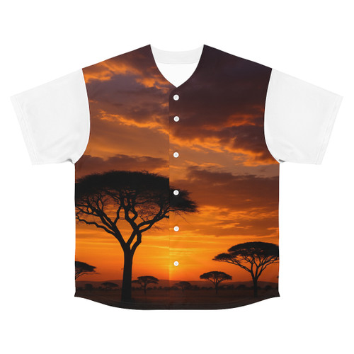 Savanna Sunset Harmony - Men's Baseball Jersey (AOP) Savanna Sunset Harmony - Men's Baseball Jersey (AOP)
