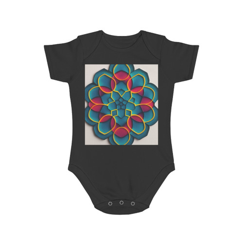 Kaleidoscope Harmony - Short Sleeve Baby Bodysuit