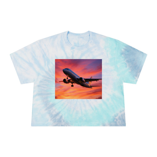 Skyward Bound - Women's Tie-Dye Crop Tee Skyward Bound - Women's Tie-Dye Crop Tee