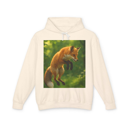 Whimsical Fox Tails - Unisex Lightweight Hooded Sweatshirt Whimsical Fox Tails - Unisex Lightweight Hooded Sweatshirt