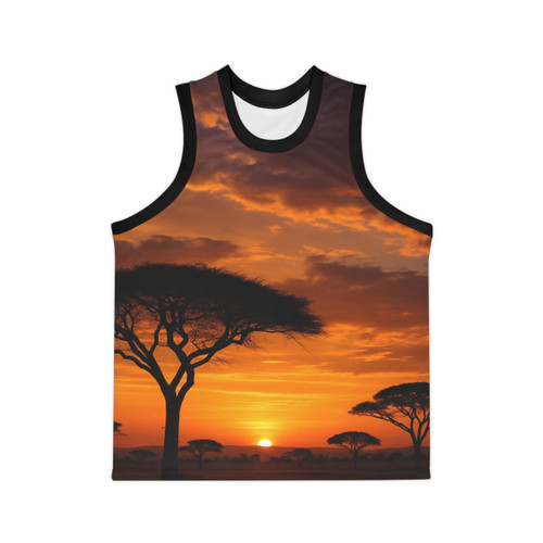Savanna Sunset Harmony - Unisex Basketball Jersey (AOP) Savanna Sunset Harmony - Unisex Basketball Jersey (AOP)