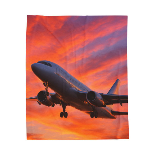 Skyward Bound - Velveteen Plush Blanket