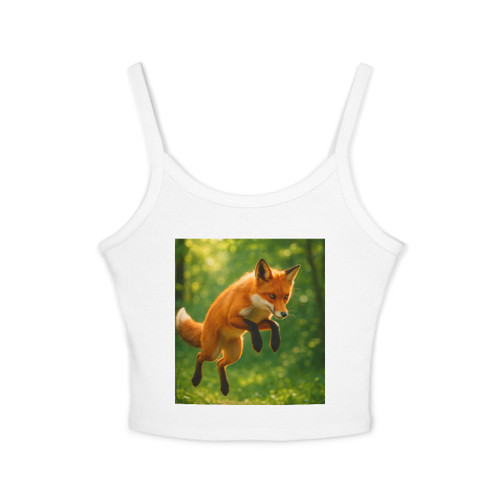 Whimsical Fox Tails - Women's Spaghetti Strap Tank Top Whimsical Fox Tails - Women's Spaghetti Strap Tank Top