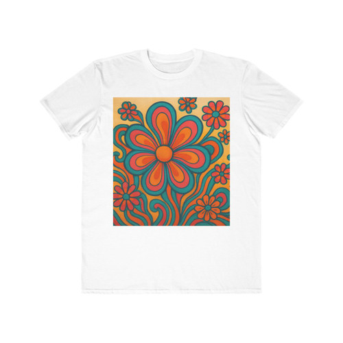 Psychedelic Flower Power - Men's Lightweight Fashion Tee
