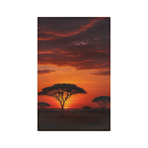 Savanna Sunset Harmony - Microfiber Tea Towel Savanna Sunset Harmony - Microfiber Tea Towel