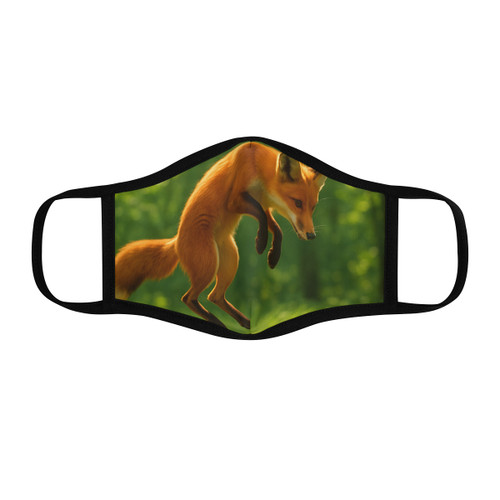 Whimsical Fox Tails - Fitted Polyester Face Mask Whimsical Fox Tails - Fitted Polyester Face Mask