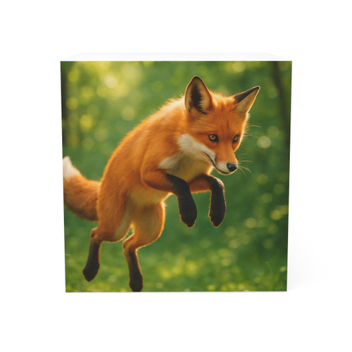 Whimsical Fox Tails - Note Cube