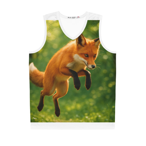 Whimsical Fox Tails - Basketball Jersey (AOP) Whimsical Fox Tails - Basketball Jersey (AOP)