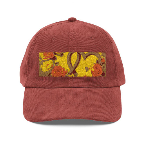 Enduring Love Blossoms - Vintage Corduroy Cap (Embroidery) Enduring Love Blossoms - Vintage Corduroy Cap (Embroidery)