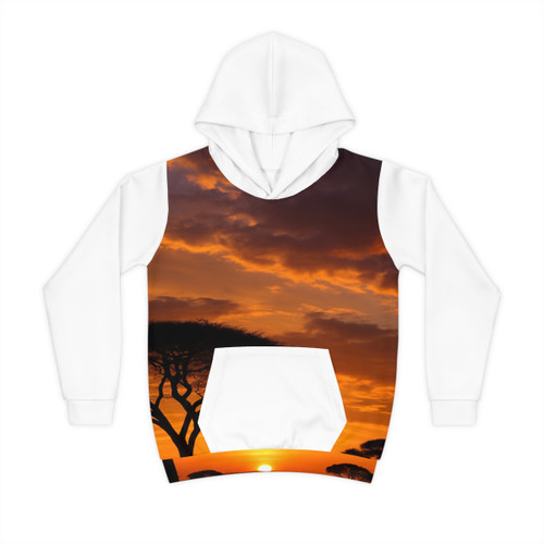 Savanna Sunset Harmony - Children's Hoodie (AOP) Savanna Sunset Harmony - Children's Hoodie (AOP)