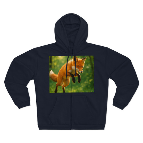 Whimsical Fox Tails - Unisex Hooded Zip Sweatshirt Whimsical Fox Tails - Unisex Hooded Zip Sweatshirt